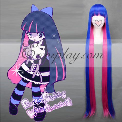 Panty and Stocking with Garterbelt Stocking Blue&Pink Cosplay Wig - 204A