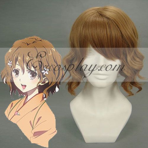 Hana Saku Iroha matsumae ohana Brown Cosplay Wig-207A