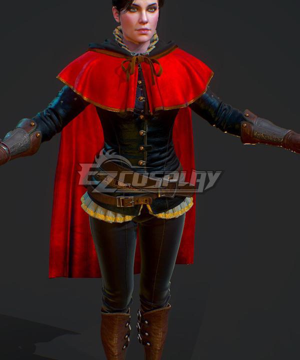 The Witcher 3 Wild Hunt Sylvia Anna Syanna Velvet Cosplay Costume