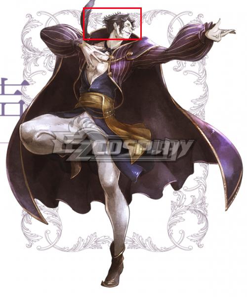 Octopath Traveler Conquerors Of The Continent Arguste Purple Cosplay Wig