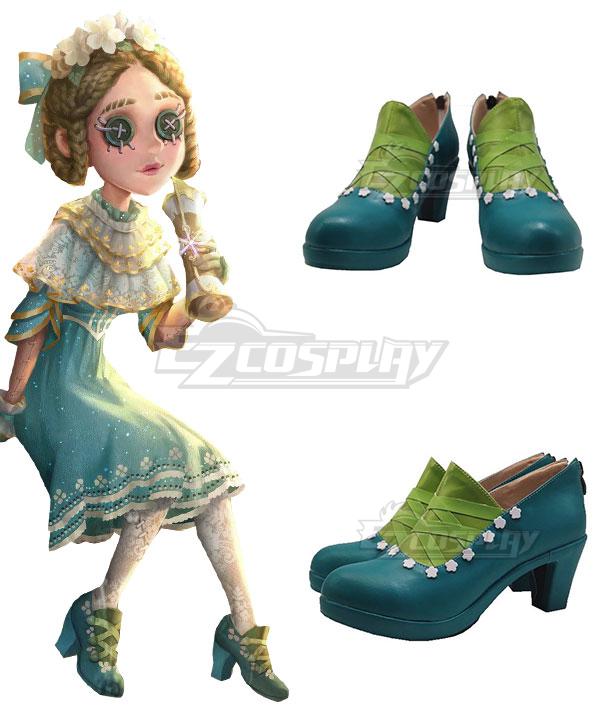 Identity V Doctor Emily Dyer Yesterday Halloween Green Blue Cosplay Shoes
