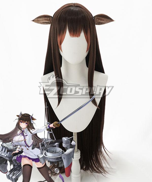 Azur Lane IJN Kashino Brown Cosplay Wig