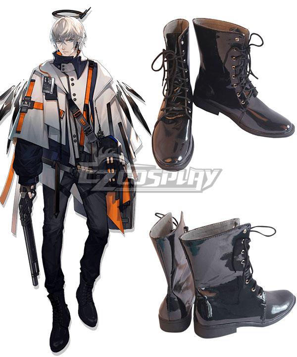 Arknights Executor Black Shoes Cosplay Boots