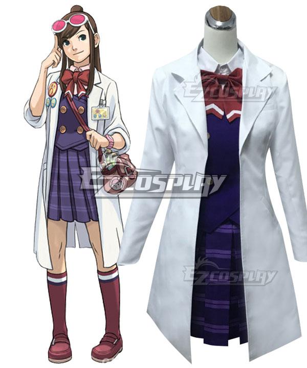 Ace Attorney Gyakuten Saiban Ema Skye Uniform Cosplay Costume