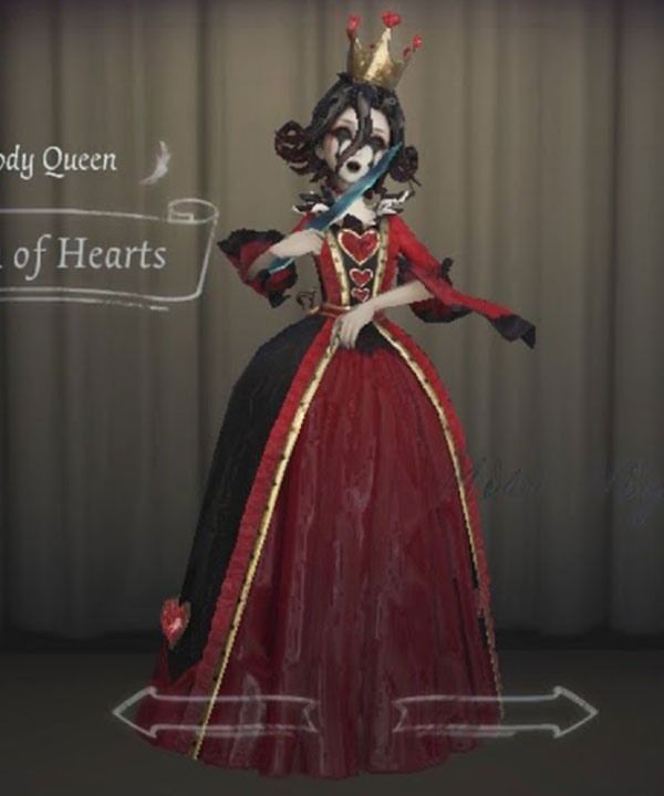 Identity V Bloody Queen Mary Queen of Hearts Halloween Cosplay Costume