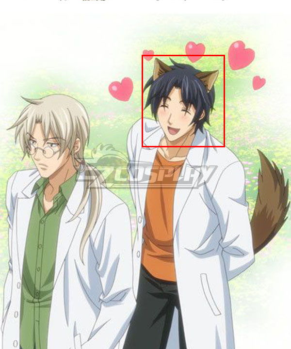Koisuru Boukun Morinaga Tetsuhiro Black Cosplay Wig