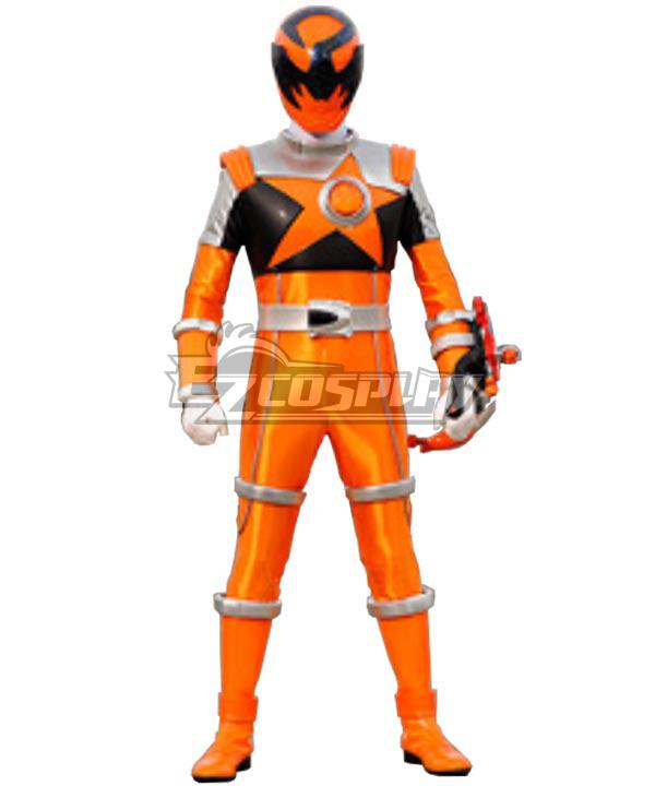 Power Rangers Uchu Sentai Kyuranger Sasori Orange Cosplay Costume