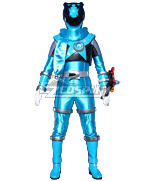 Power Rangers Uchu Sentai Kyuranger Koguma Skyblue Cosplay Costume