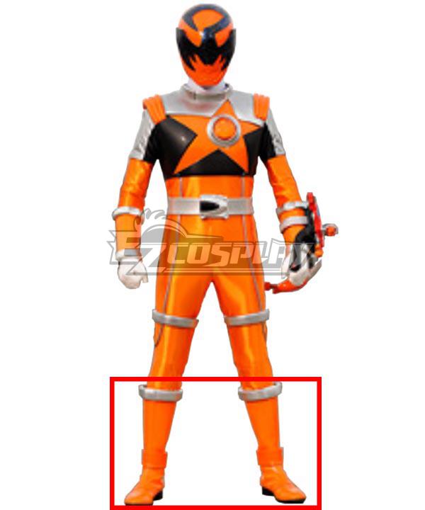 Power Rangers Uchu Sentai Kyuranger Sasori Orange Shoes Cosplay Boots