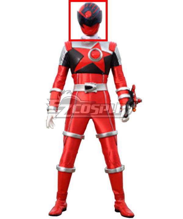 Power Rangers Uchu Sentai Kyuranger Shishi Red Helmet Cosplay Accessory Prop