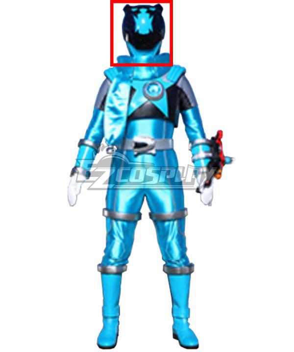 Power Rangers Uchu Sentai Kyuranger Koguma Skyblue Helmet Cosplay Accessory Prop