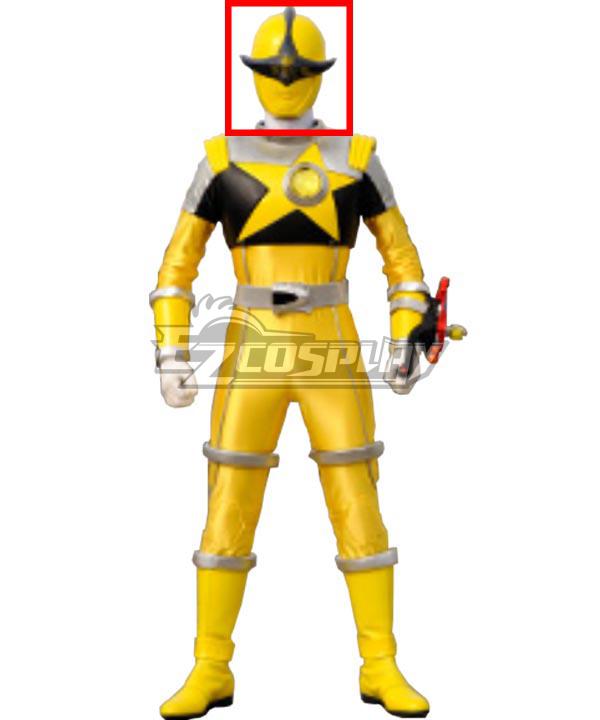 Power Rangers Uchu Sentai Kyuranger Kajiki Yellow Helmet Cosplay Accessory Prop