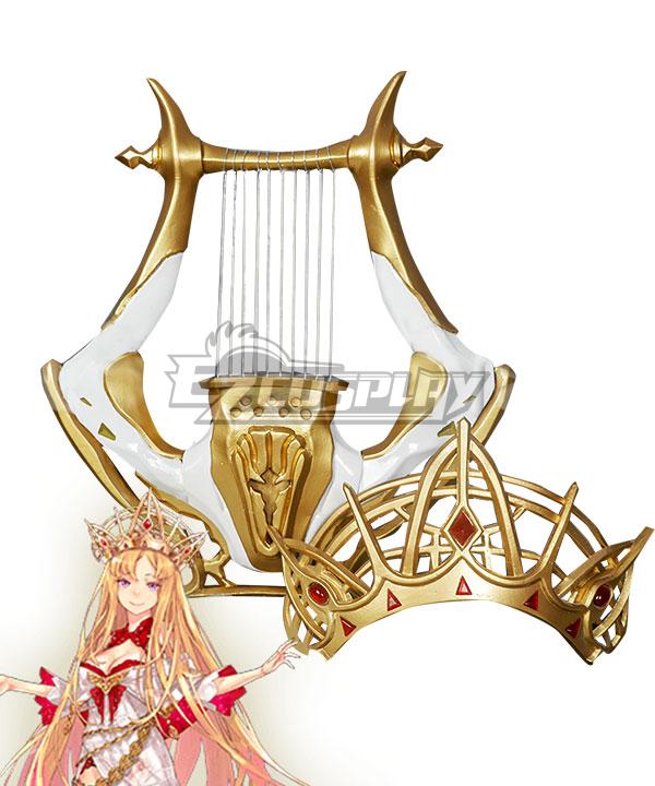 Fate Grand Order Rider Europa Harp Crown Cosplay Weapon Prop