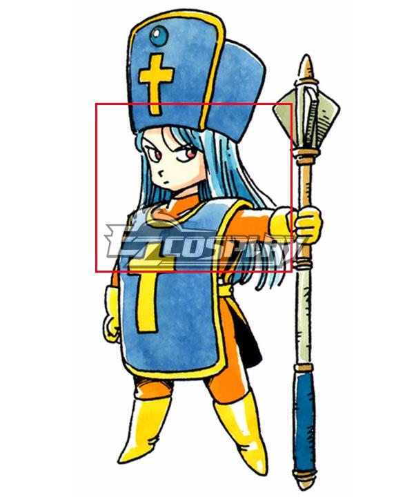 Dragon Quest III Priest Female Blue Cosplay Wig