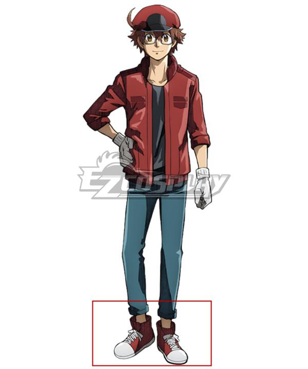 Cells at Work! CODE BLACK Hataraku Saibou BLACK Red Blood Cell Red Cosplay Shoes