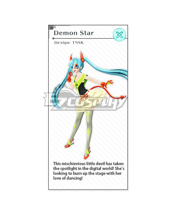 Vocaloid Hatsune Miku Demon Star Cosplay Costume
