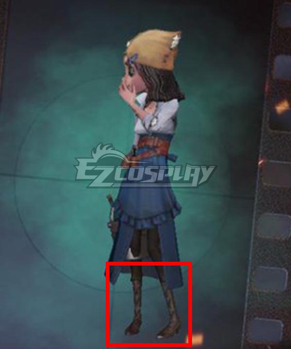 Identity V Barmaid Demi Bourbon Blue Curacao Halloween Brown Shoes Cosplay Boots