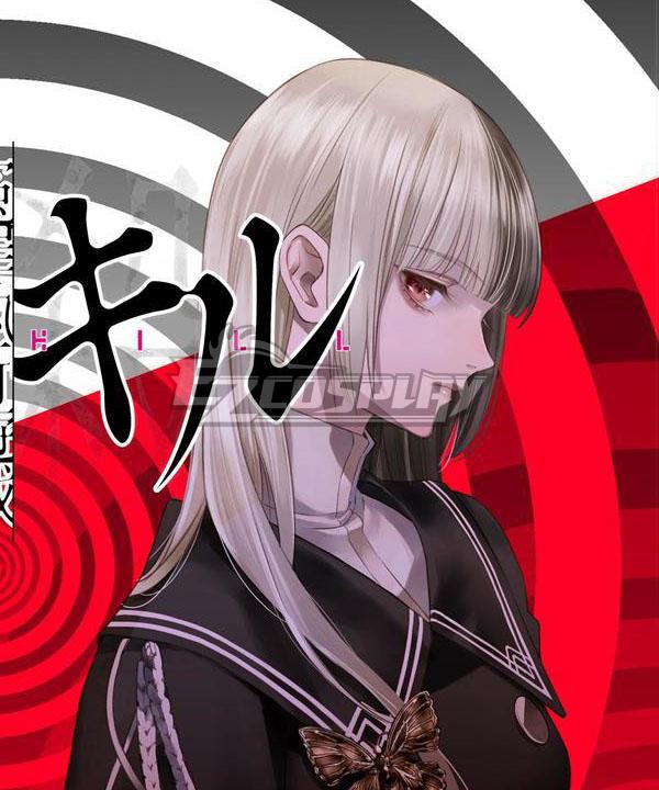 Enzai Shikkou Yuugi：Yuru Kill Sengoku Shunju Black Silver Cosplay Wig