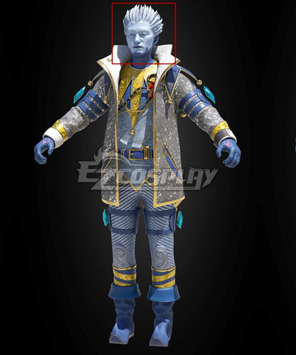 Apex legends Crypto Hack Frost Holo-Day Bash 2023 White Cosplay Wig