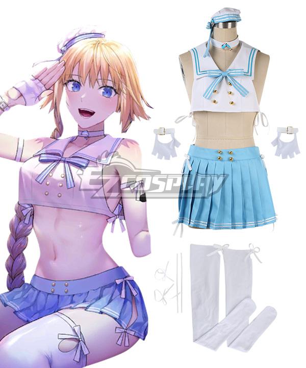 Fate Grand Order FGO Jeanne d'arc Sailor Swimsuit Cosplay Costume