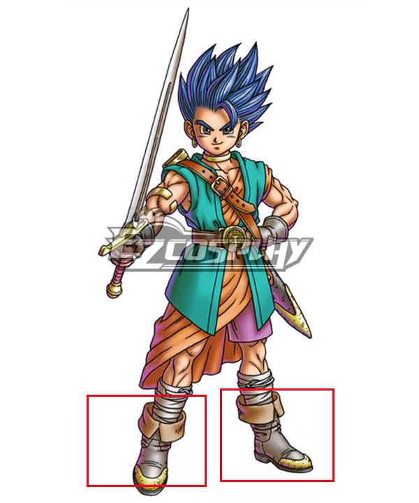 Dragon Quest VI Hero Brown Shoes Cosplay Boots