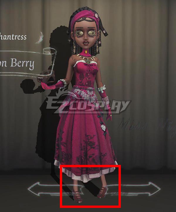Identity V Enchantress Patricia Dorval Poison Berry Purple Cosplay Shoes