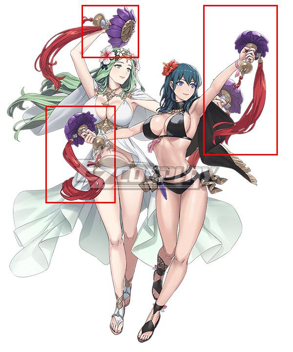 Fire Emblem: Three House Heros Byleth Rhea Female Swimsuit Summer Cosplay Accessory Prop