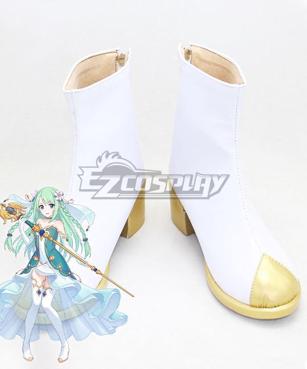 Princess Connect! Re:Dive Chika Misumi White Cosplay Shoes