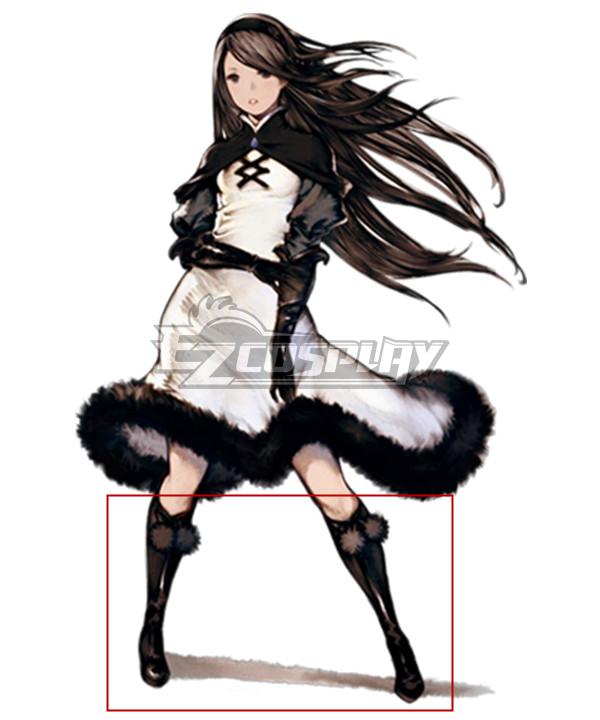 Bravely Default For the Sequel Agnes Oblige Black Shoes Cosplay Boots