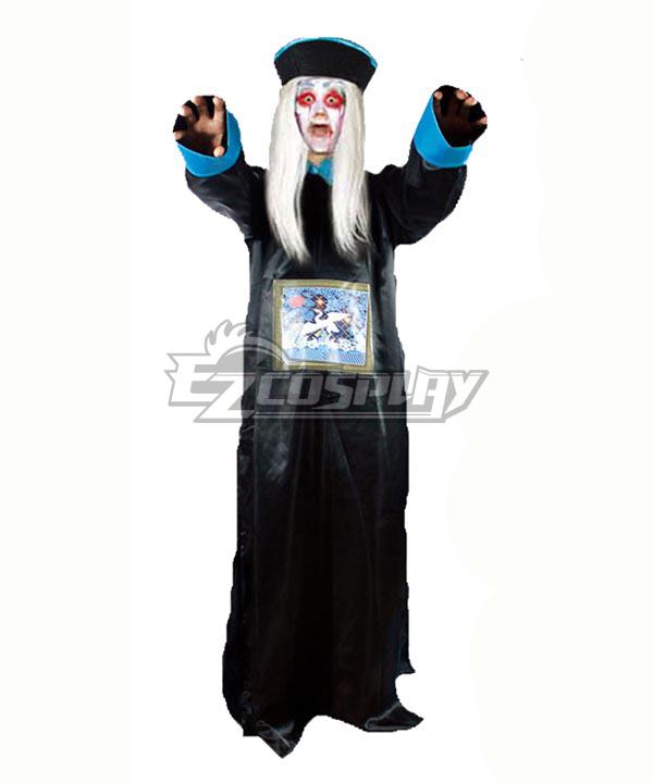 Qing Dynasty Hopping Vampire Black Halloween Cosplay Costume