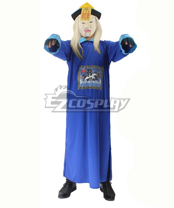 Qing Dynasty Hopping Vampire Blue B Version Halloween Cosplay Costume