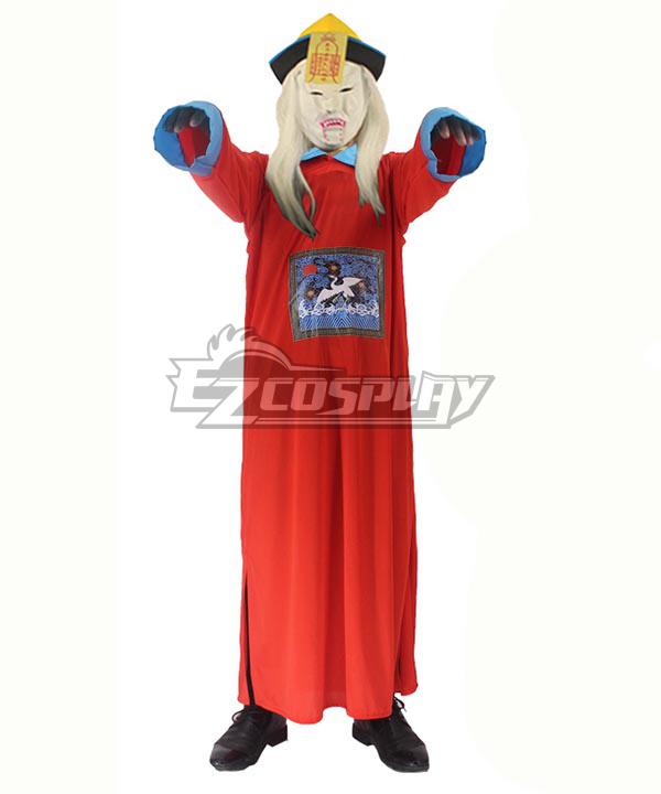 Qing Dynasty Hopping Vampire Red B Version Halloween Cosplay Costume