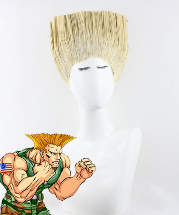 Street Fighter VI 6 Guile 2023 Golden Cosplay Wig