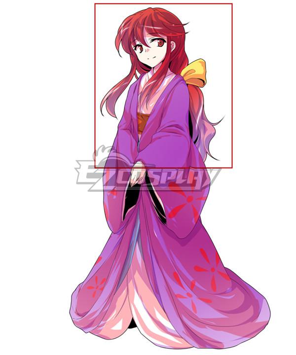 Touhou Project Kotohime Red Cosplay Wig