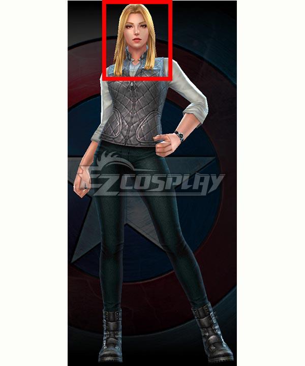 Marvel Future Fight Agent 13 Civil War Golden Halloween Cosplay Wig