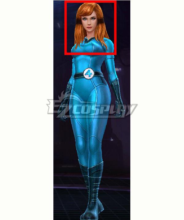 Marvel Future Fight Crystal Crystalia Amaquelin Fantastic Four Brown Halloween Cosplay Wig