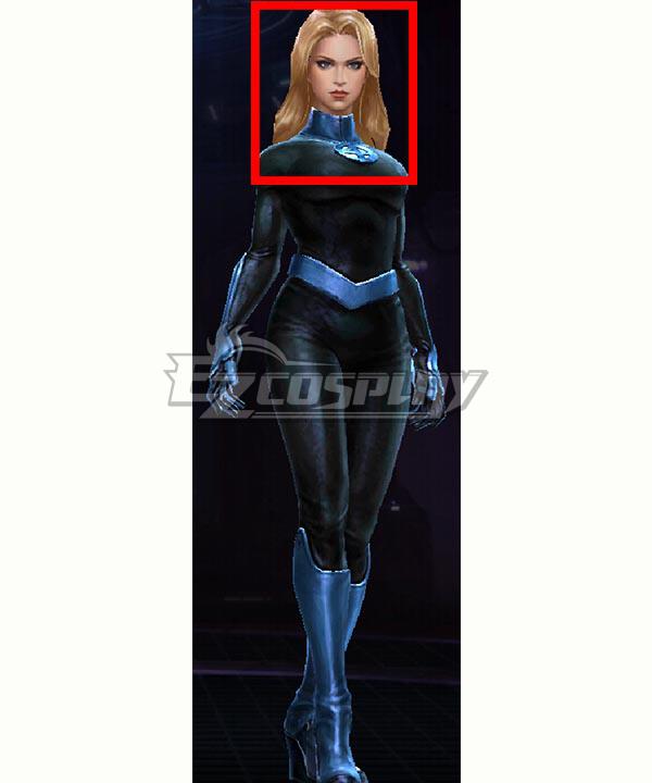 Marvel Future Fight Invisible Woman Susan Sue Storm Golden Halloween Cosplay Wig