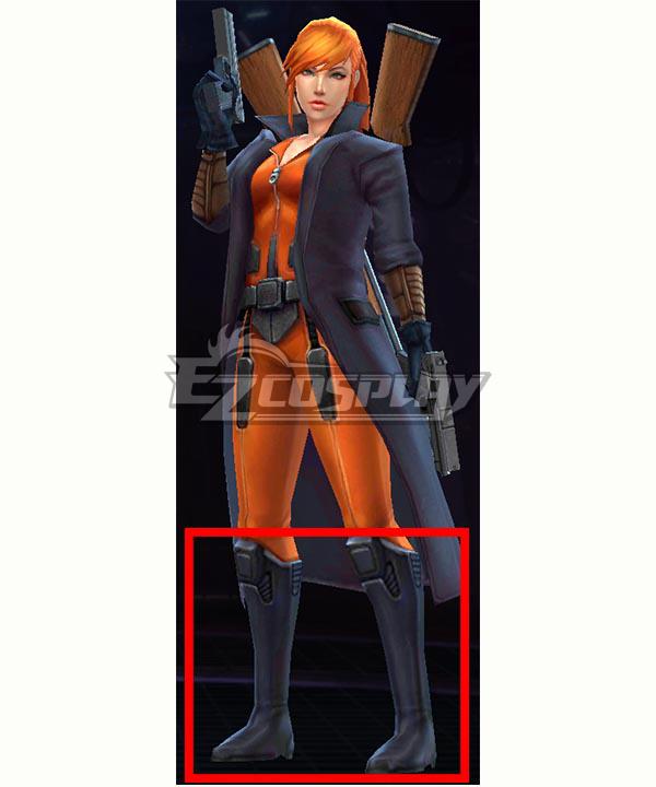 Marvel Future Fight Elsa Bloodstone Black Shoes Cosplay Boots
