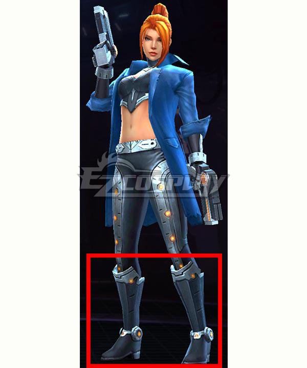 Marvel Future Fight Elsa Bloodstone Monsters Unleashed! Grey Shoes Cosplay Boots