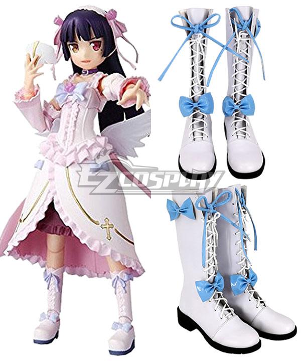 Oreimo My Little Sister Can't Be This Cute Ruri Goko Angel White Shoes Cosplay Boots