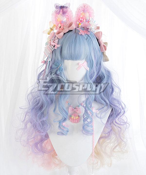 Japan Harajuku Lolita Series Candy Collector Blue Cosplay Wig