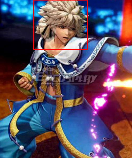 The King Of Fighters XV Meitenkun Silver Cosplay Wig