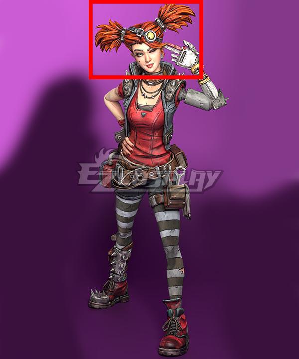 Borderlands 3 Gaige Orange Red Cosplay Wig