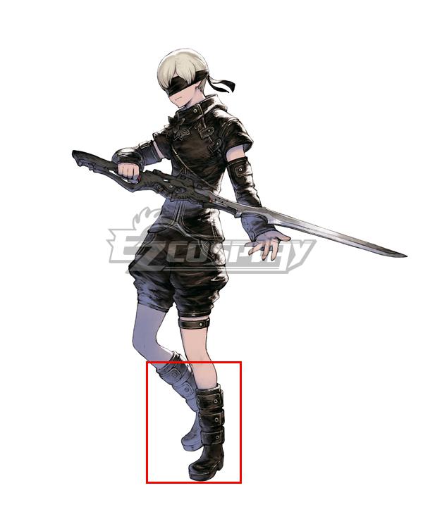 NieR Re[in]carnation Reincarnation 9S Black Shoes Cosplay Boots
