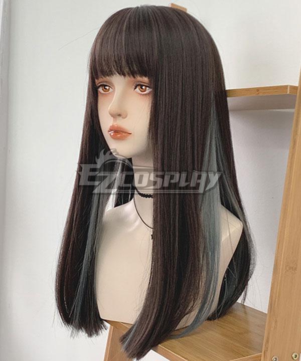 Japan Harajuku Lolita Series Brown Grey Cosplay Wig