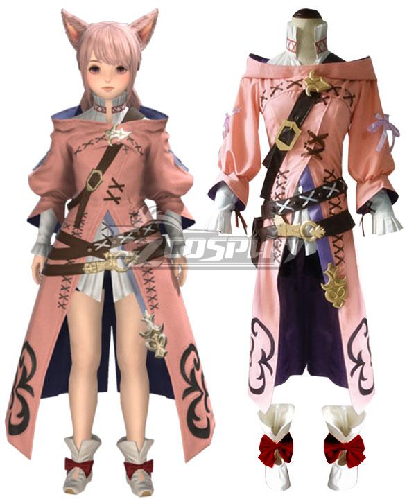Final Fantasy XIV FF14 T'kebbe Cosplay Costume