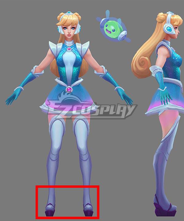 League of Legends LOL Space Groove Lux Purple Cosplay Shoes
