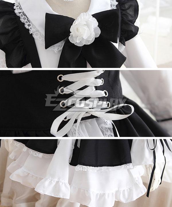 Black & White Maid Dress Cosplay Costume - EMDS002Y