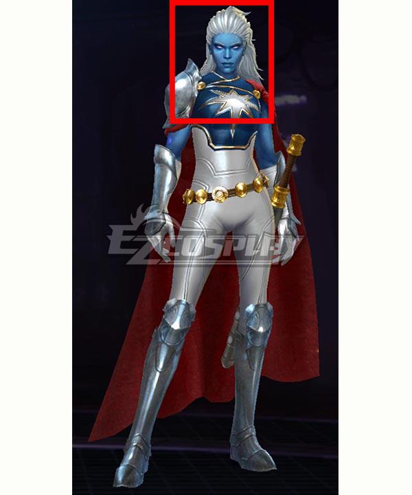Marvel Future Fight Phyla-Vell Silver Cosplay Wig