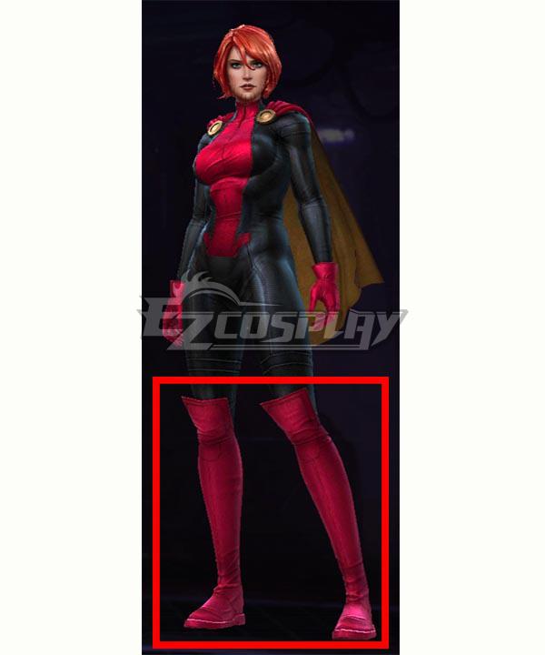Marvel Future Fight Rachel Summers Red Shoes Cosplay Boots